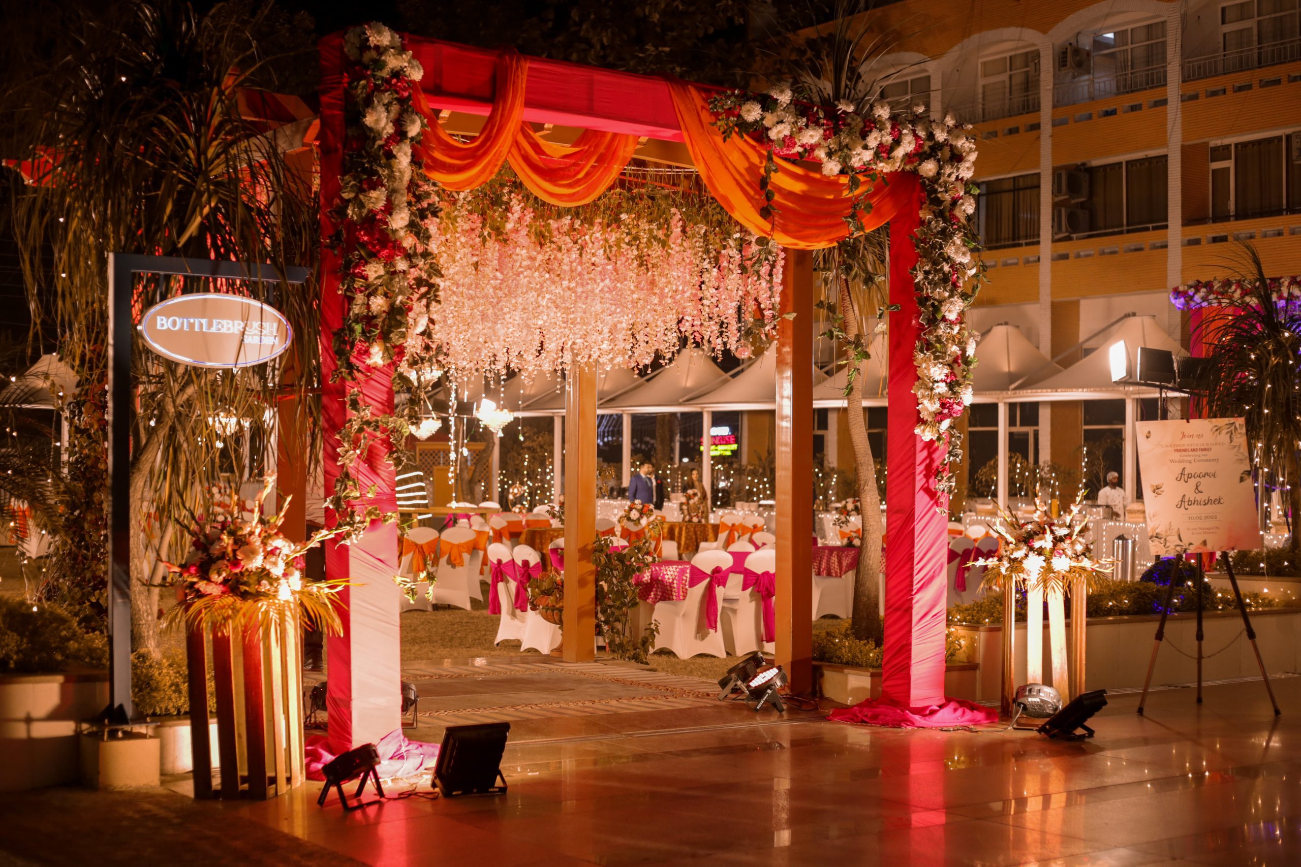 Wedding reception decoration